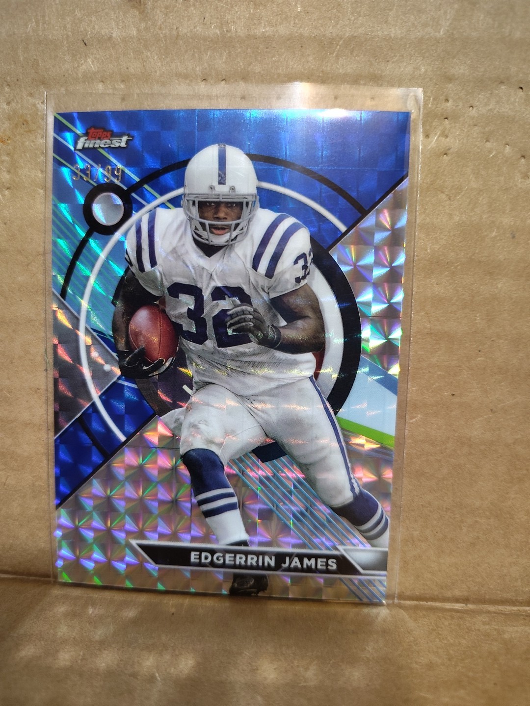 2024 Finest Edgerrin James Refractor #33/100 Colts