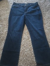 Women's LEE High Rise Straight Relaxed Slimming Jeans Size 16 Short Great