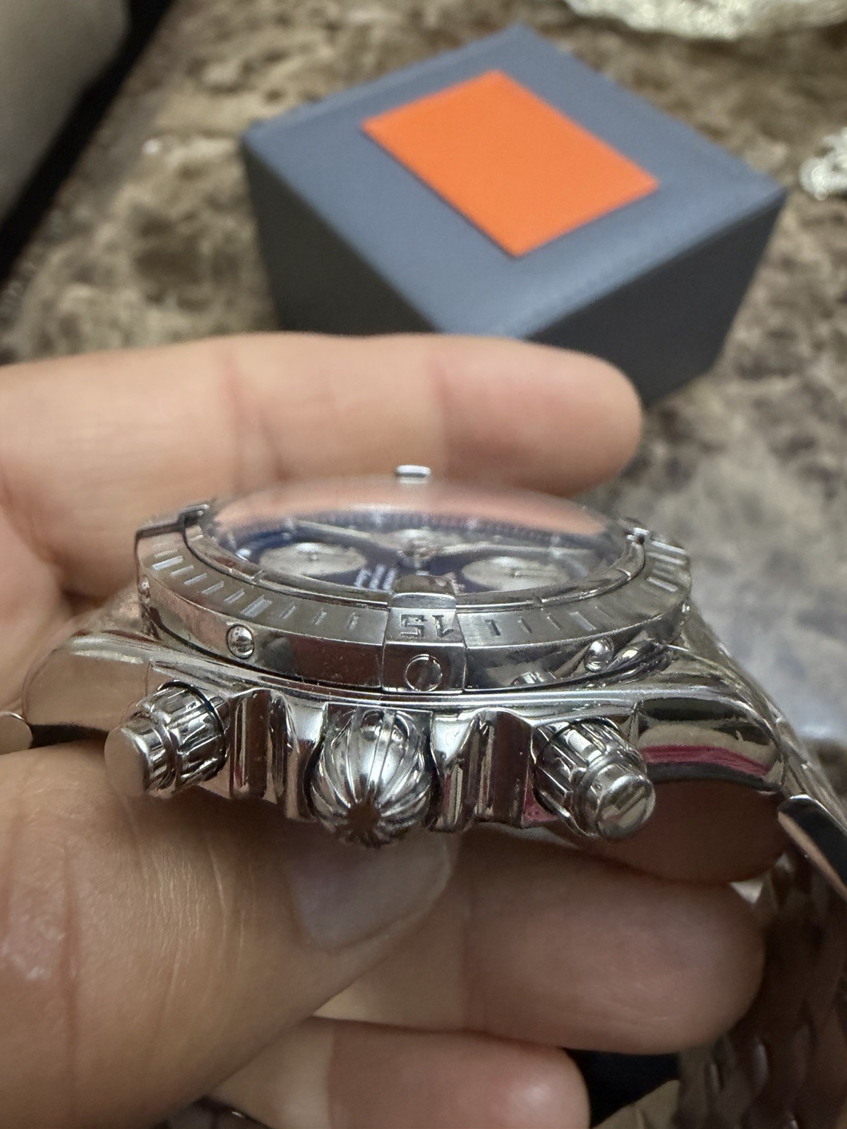 BREITLING CHRONOMAT EVOLUTION CHRONOGRAPH.  BLUE … - image 11