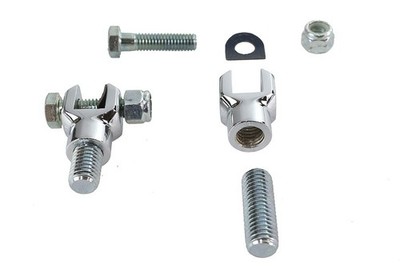 V-Twin Manufacturing Footpeg Mount Clevis Set - 1/2'' x 13 UNC thread
