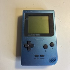 Game Boy Pocket Ice Blue Color Nintendo Authentic Tested & Working