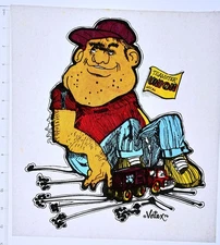Original VINTAGE 1970s Heat Transfer | Teamster Union Tough Guy