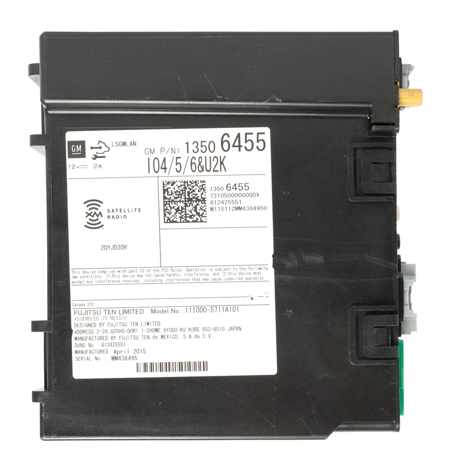 2015 OEM GMC Sierra Denali Chevrolet Silverado Single Radio Receiver 13506455 - Image 3 of 4