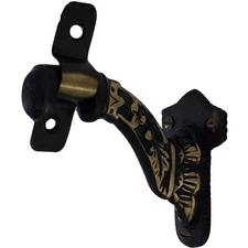 Hand Rail Bracket in Hand Highlighted Bronze - The Victoria