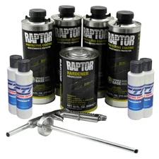 U-POL Raptor Urethane Spray-On Truck Bed Liner W/Free Spray Gun 4L (Dodge White)
