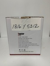 Touch screen Toaster 2 slice,Stainless Steel Digital Timer Toasters with Soun...