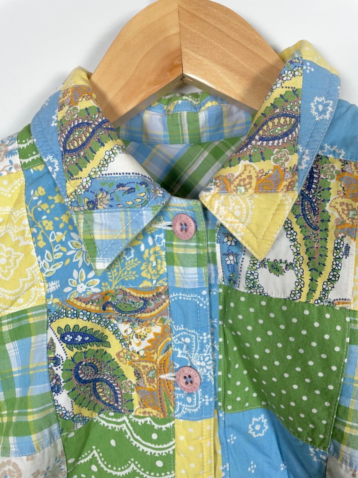 Paisley Patchwork Quilt Jacket Women's Medium Yel… - image 8