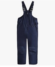 Babero de nieve para niños impermeable aislado invierno babero mono para niñas y niños 6-8 años