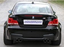 Eisenmann Duplex Sportauspuff + VBR BMW 1er E82 1M Coupe je 2x83mm scharf