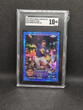 EZEQUIEL TOVAR 2023 Logofractor #106 Blue Refractor Rookie RC #/150 SGC 10