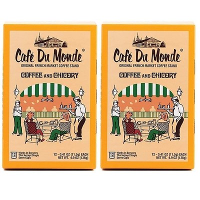 Cafe du Monde Coffee and Chicory 24 Single Serve Cups Pack of 2