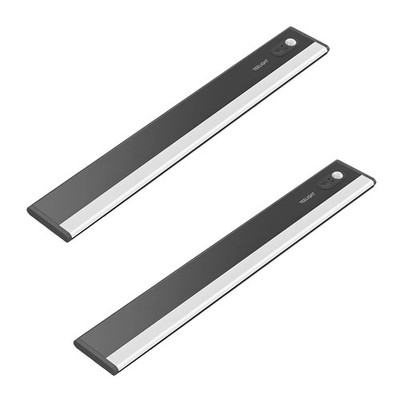 2 x Yeelight Ultra Thin LED Induction Cabinet Rechargeable Motion Sensor Lights