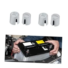  2 Pairs Battery Post Shims, Lead Alloy Car Battery Post Adapter for 2 PCS