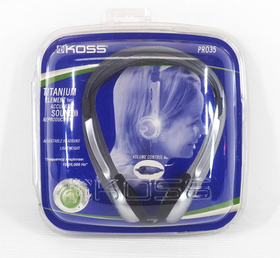 Koss PRO35 Titanium Element Stereo Headphones Vintage Blister Pack