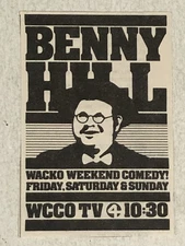 Benny Hill Show Tv Series Print Ad Advert TPA7