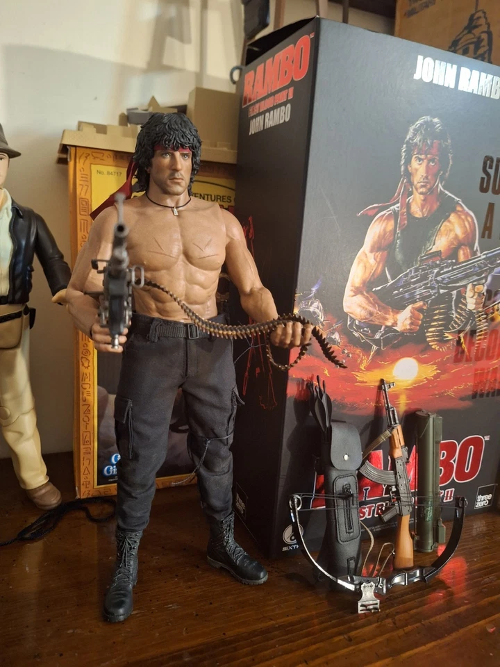 threezero Rambo First Blood Part II 1/6 John Rambo de Japón Foto 3 de 4