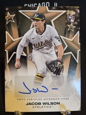 2025 Topps Series 1 Gold Star Sp /50 Jacob Wilson Rookie Auto Rc