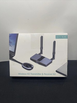 Wireless HDMI Transmitter and Receiver (Q15-TX & R25-RX) HDMI Dongle Adapter 4K