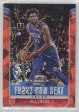2018-19 Contenders Optic Front Row Seat Red Cracked Ice Prizm Joel Embiid #1 s3g
