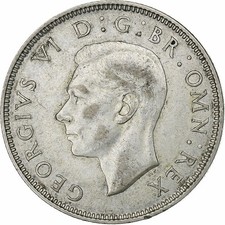 #1028828 Great Britain, George VI, Florin, Two Shillings, 1938, Silver, EF, KM