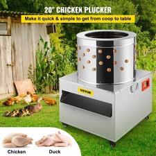 Turkey Chicken Plucker Plucking Machine Poultry De-Feather 50cm Stainless Stee