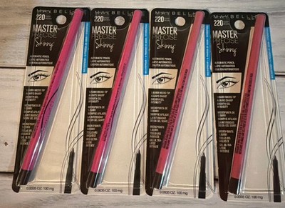 Maybelline Master Precise Skinny WATERPROOF Eyeliner Pencil 220 SHARP BROWN X 4