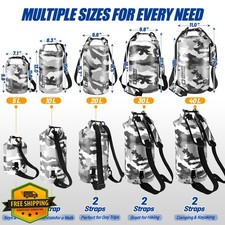 Waterproof Dry Bag 5-40L Roll Top Floating Phone Case