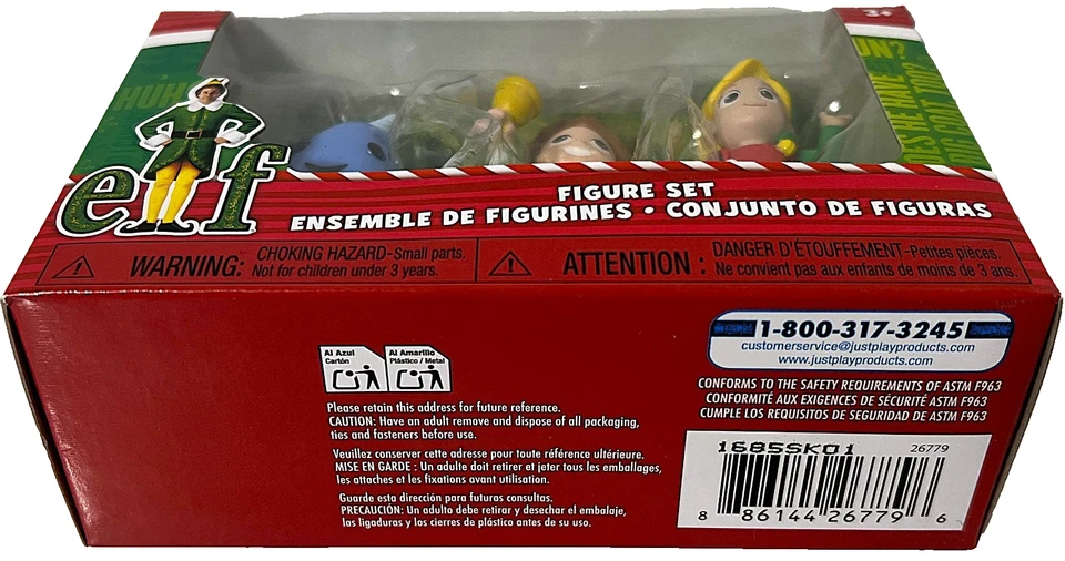 ELF The Movie Buddy -Jovie-Narwhal 2.5" MINI Figuras de Vinilo Paquete de 3 Set 2025 Nuevo en Caja Foto 3 de 3