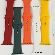 Silicone Strap Bands for Apple Watch, Multicolor Set/Lot 5 Bands