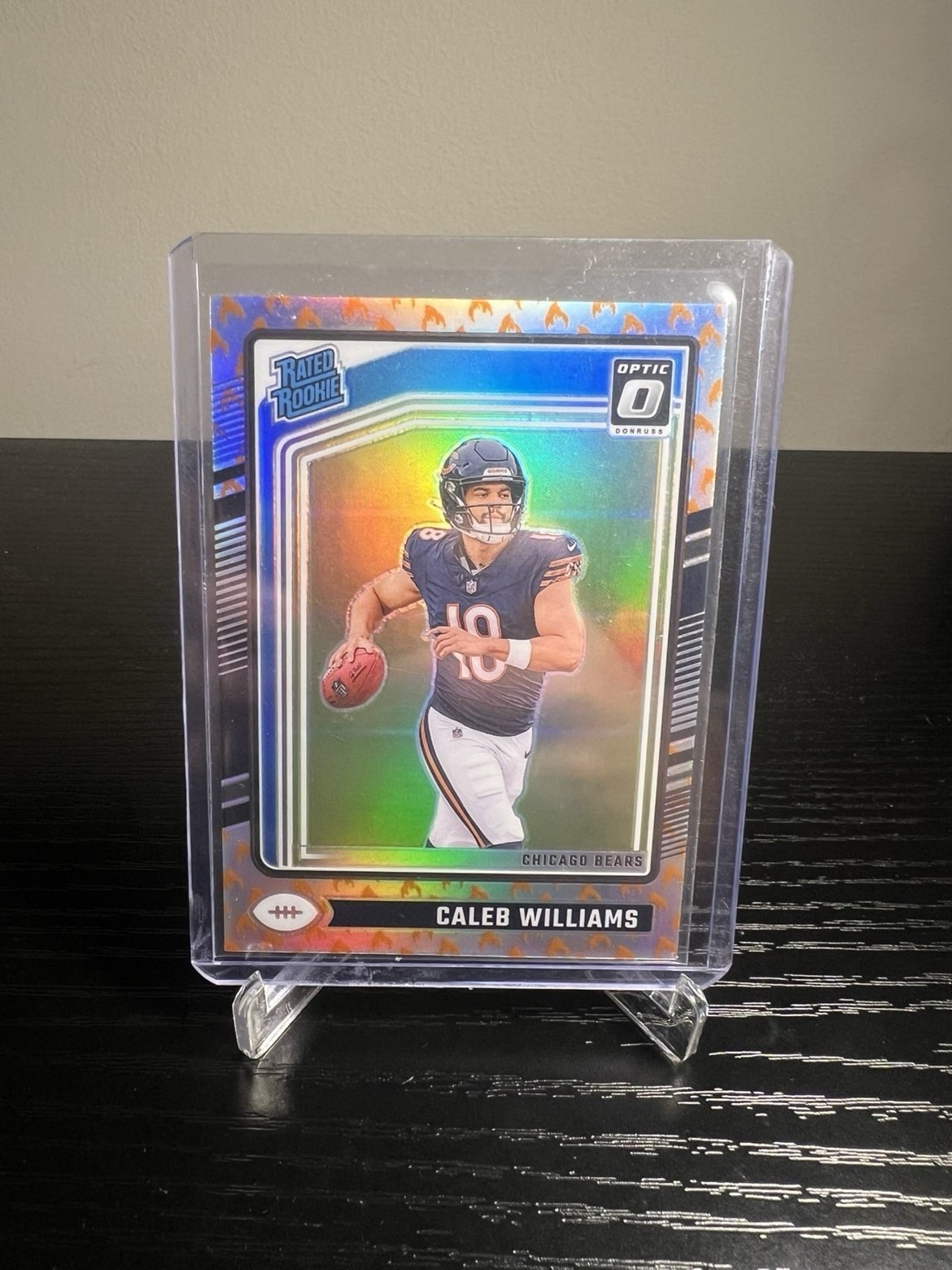 Caleb Williams 2024 Panini Donruss Optic Fire Emoji Rated Rookie RC 201