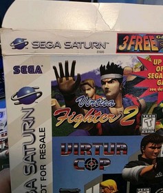 3 Game Set Virtua Fighter 2 Virtua Cop Dayton USA - Sega SATURN - CIB
