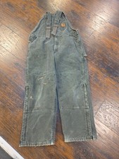 Carhartt Overall Bib Duck R27 MOS Insulated 42 x 30 Vintage Made in U.S.A.