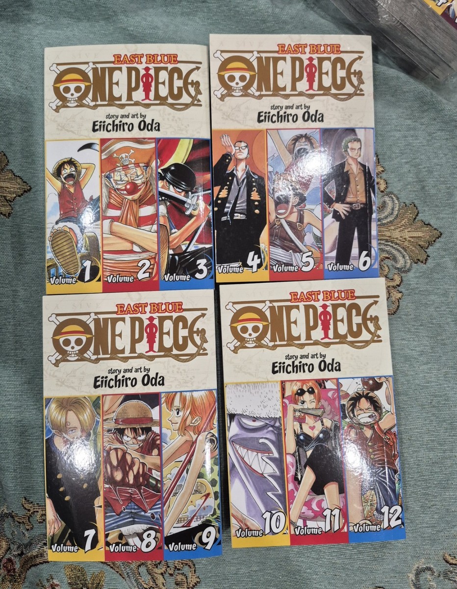 One Piece (3-in-1 Edition) 7 books English Manga Set 1-7 (Vol. 1