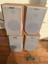Sony Wired Speaker System Wood Brown/Gray two sets