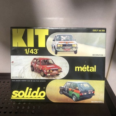 154 Unassembled Solid 1/43 Golf Metal Kit Model Mini Car Rally Solido Volvo