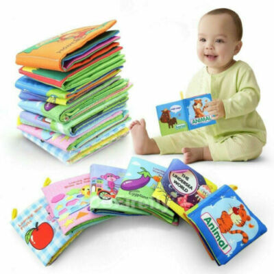 0-36 Months Infants Soft Cloth Book Baby Early Educational