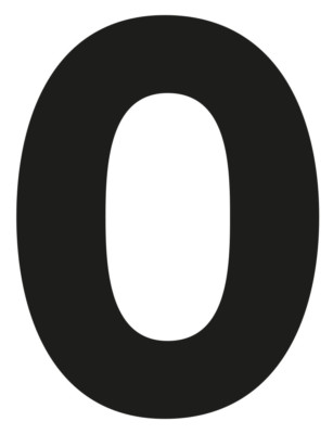 Selbstklebende Zahlen 0-9 QUALITÄT Sammelalbum Aufkleber DAUERHAFT weiß schwarz 3'' 