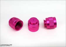 HPA/CO2 Paintball Tank Valve Thread Protector Cap Thread Savers HOT PINK 3pcs