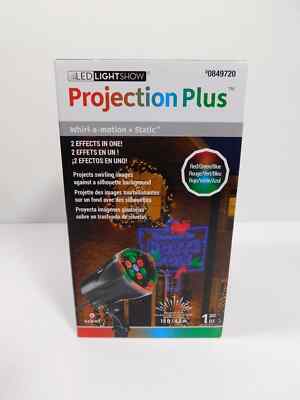 LED Lightshow Projection Plus Whirl-a-Motion + Static Welcome to the North Pole