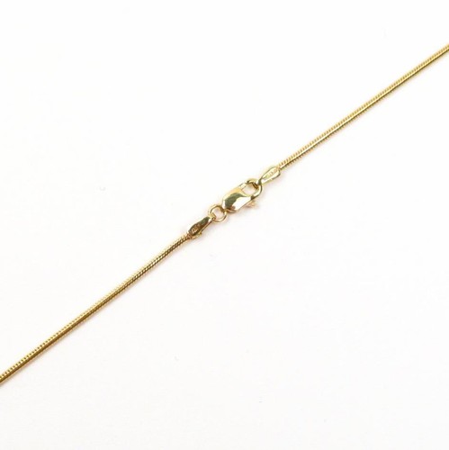 Cadena redonda de serpiente de oro amarillo 14K de 1,10 mm 16"" 18"" 20"" 22"" 24"" 30"" broche de langosta - Imagen 2 de 5
