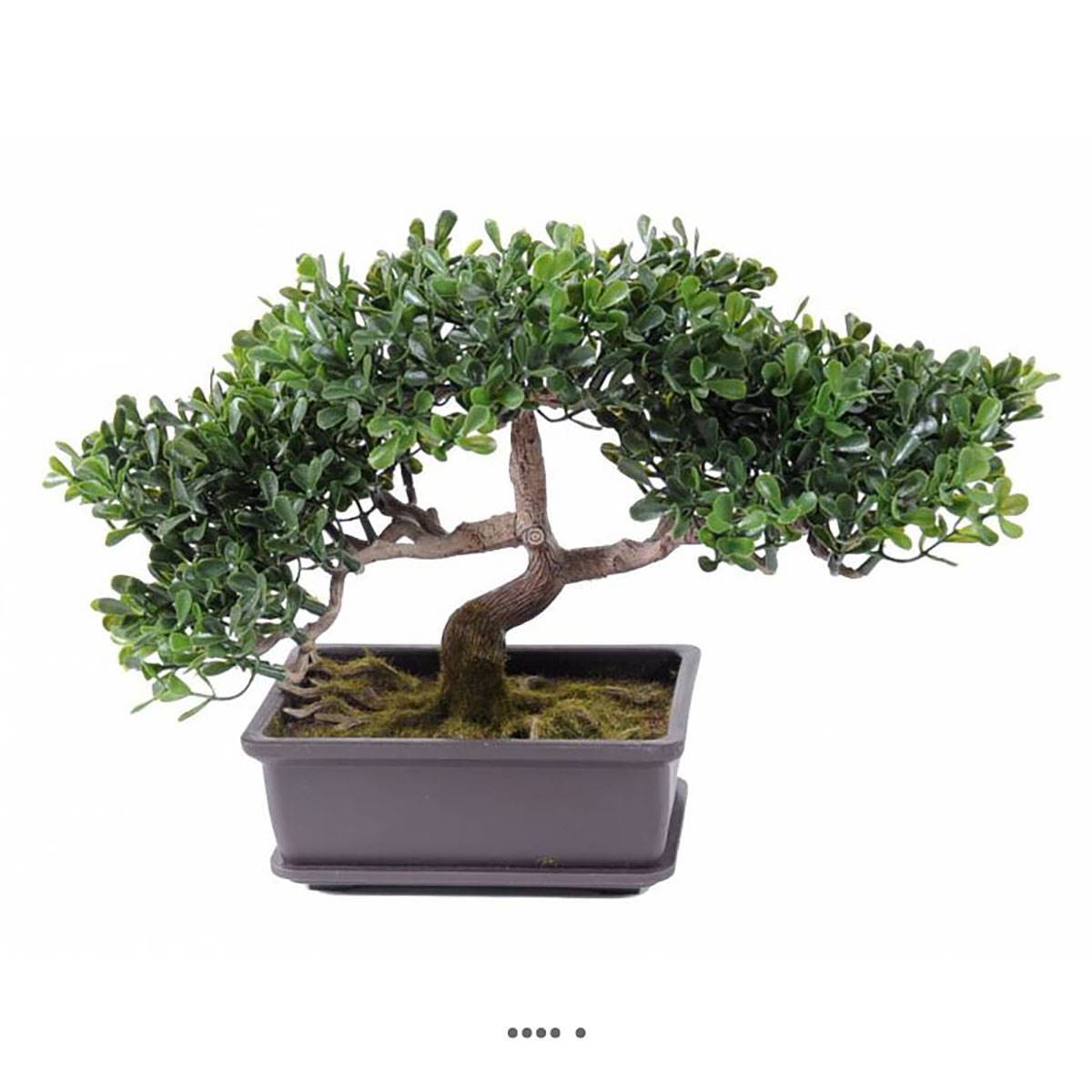 Bonsaï artificiel thé anti-UV 22 cm arbre miniature haut de gamme