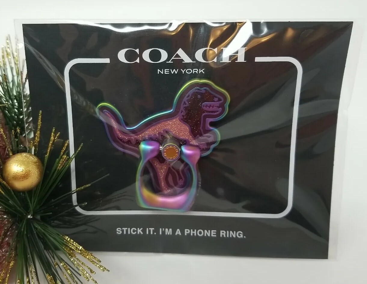 Coach Rexy Phone Grip Ring Stand Rexy OILSLICK F73322 for sale online
