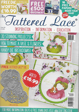 TATTERED LACE Magazine ISSUE 39 with a Free Die ESME BUTTON Woman with Dog