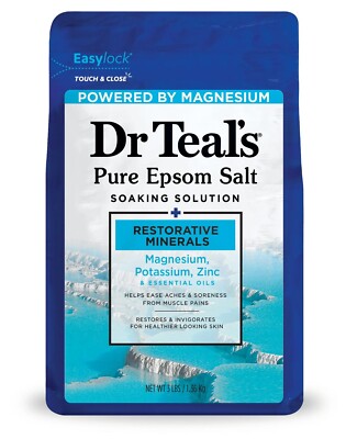 Epsom Magnesium Salt Soak, Restorative Minerals with Magnesium Potassium & Zinc