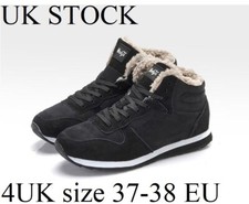 4 UK 37-38 EU (23cm) Winter Ankle Boots fur warm unisex sneakers Trainers small