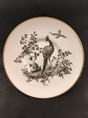 Royal Worcester Black Pheasant Espresso Demitasse Cup & Saucer Gold Trim - Imagen 4 de 12