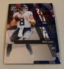 Will Levis 2023 Panini Donruss Optic Primary Colors Rookie RC #19 Titans