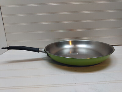 La Sera Stainless Steel Induction Ready 12'' Skillet Frying Pan Saute Pot No Lid