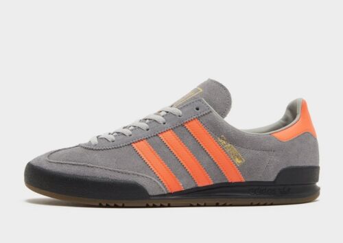 adidas Originals Jeans Grey & Orange Trainers Sneakers Shoes | UK10 US10.5 EU44⅔ - Picture 1 of 6