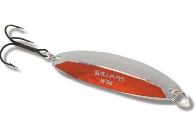 Williams Wabler Fishing Lure - Medium - Fire Wabler - W50FW - 2-5/8'' - 1/2 oz.